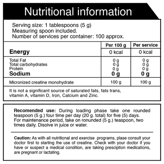 Creatina Iron Nutrition 100 Servicio
