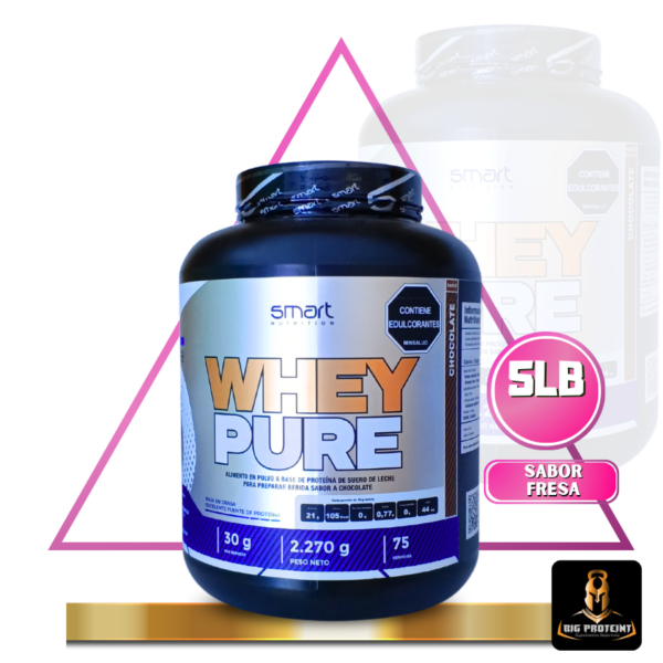 Whey Pure -Proteina Limpia- 5 Lb -Fresa-