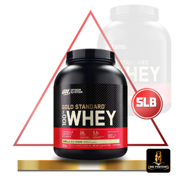 100% Whey Gold Standard 5LB Proteína Limpia