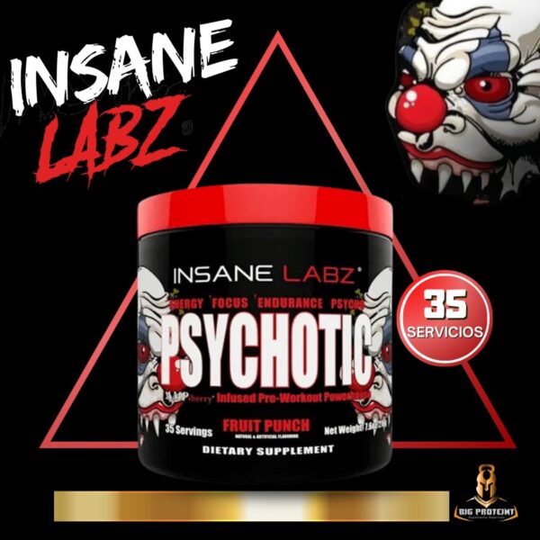 Psychotic Rojo 35 Servicios Pre Entreno