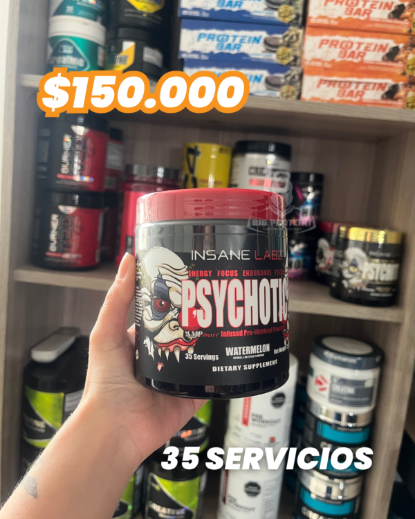 Psychotic Rojo 35 Servicios Pre Entreno - Imagen 2