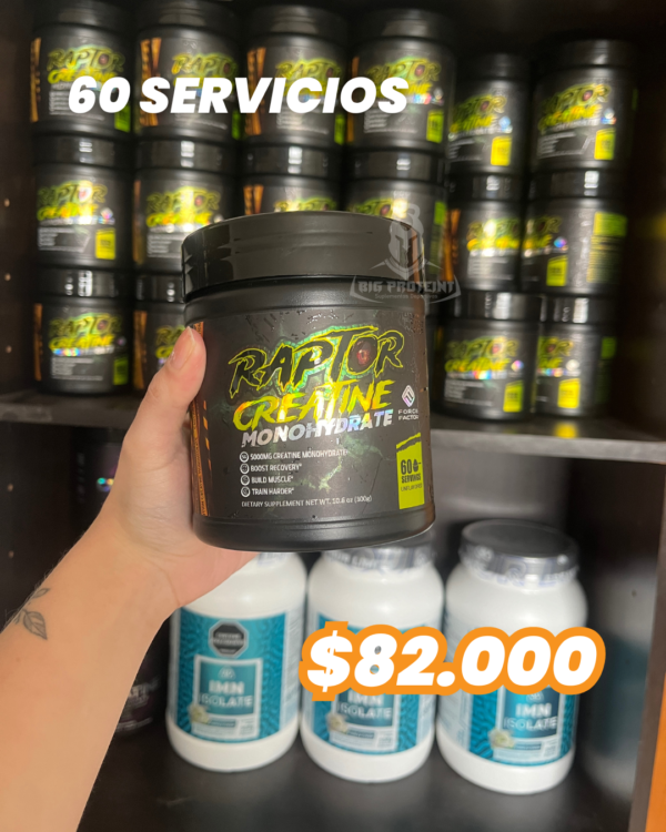 Creatine Raptor 60 Servicios - Imagen 2