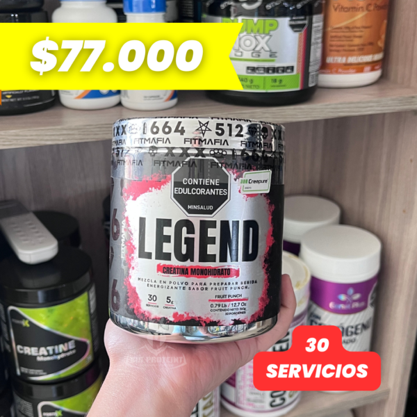 Creatina Legend Monohidratada 30 Servicios Fruit Punch - Imagen 2